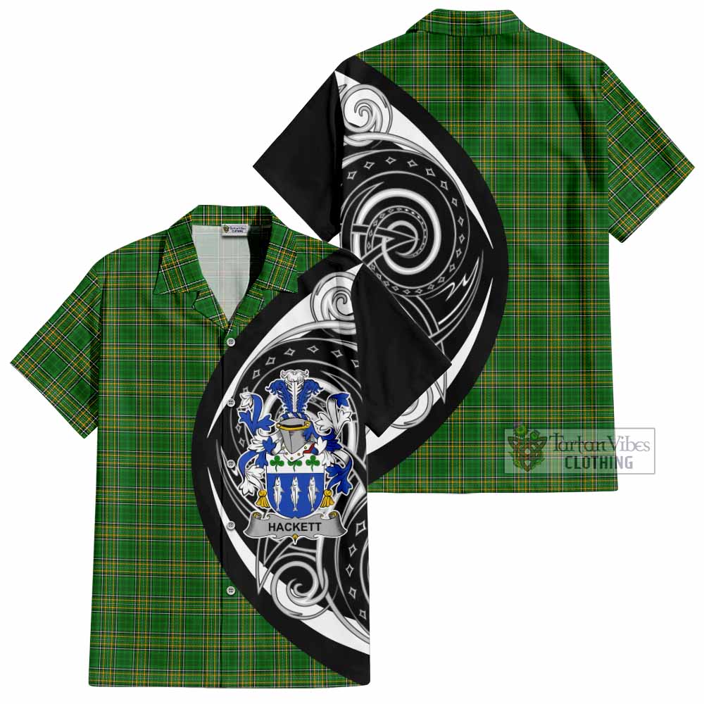 Hackett Irish Clan Hawaiian Shirt Celtic Circle Style - Tartan Vibes Clothing