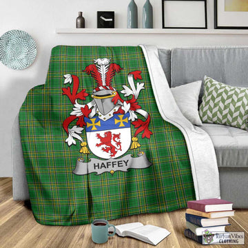 Haffey Irish Clan Tartan Blanket with Coat of Arms - Tartan Vibes Clothing