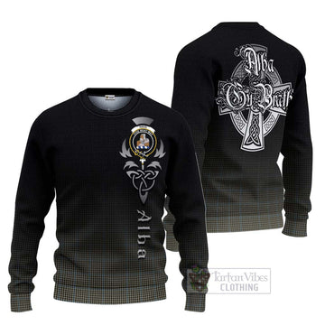 Haig Tartan Ugly Sweater Featuring Alba Gu Brath Family Crest Celtic Inspired