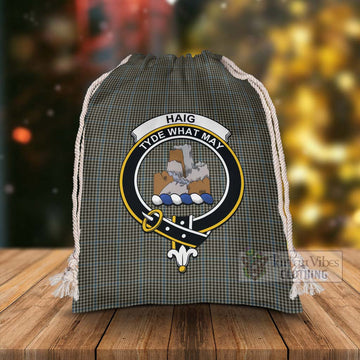 Haig Tartan Christmas Santa's Bag with Family Crest