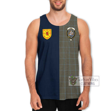 Haig Tartan Men's Tank Top Alba with Scottish Lion Royal Arm Half Style