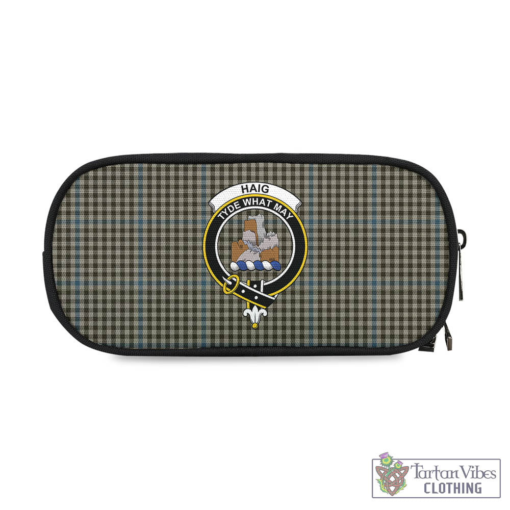 Tartan Vibes Clothing Haig Tartan Pen and Pencil Case with Family Crest