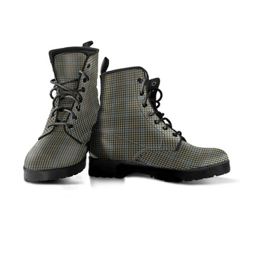 Haig Tartan Leather Boots