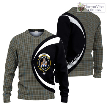 Haig Tartan Ugly Sweater with Family Crest Circle Style