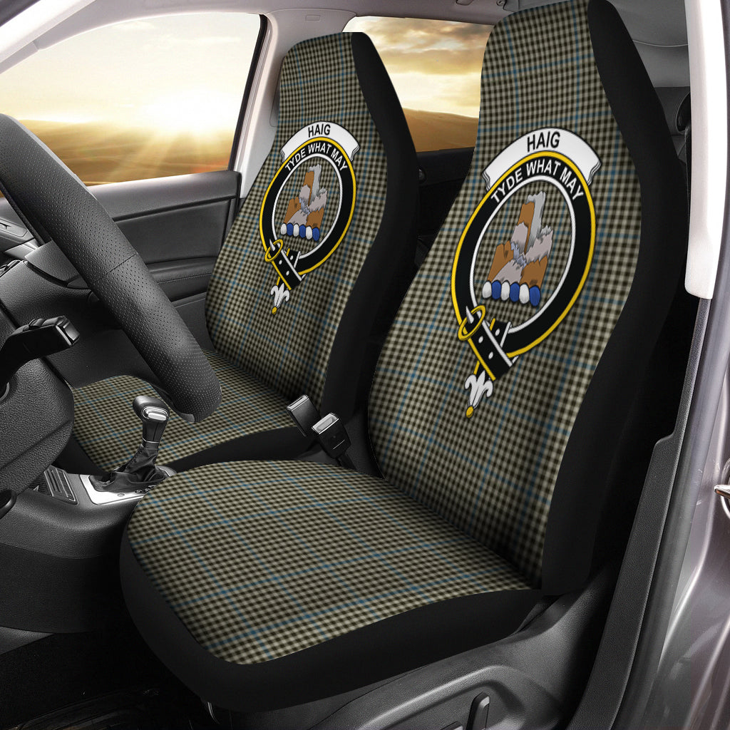 Haig Tartan Car Seat Cover with Family Crest One Size - Tartanvibesclothing