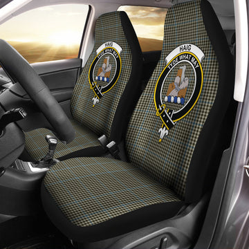 Haig Tartan Car Seat Cover with Family Crest