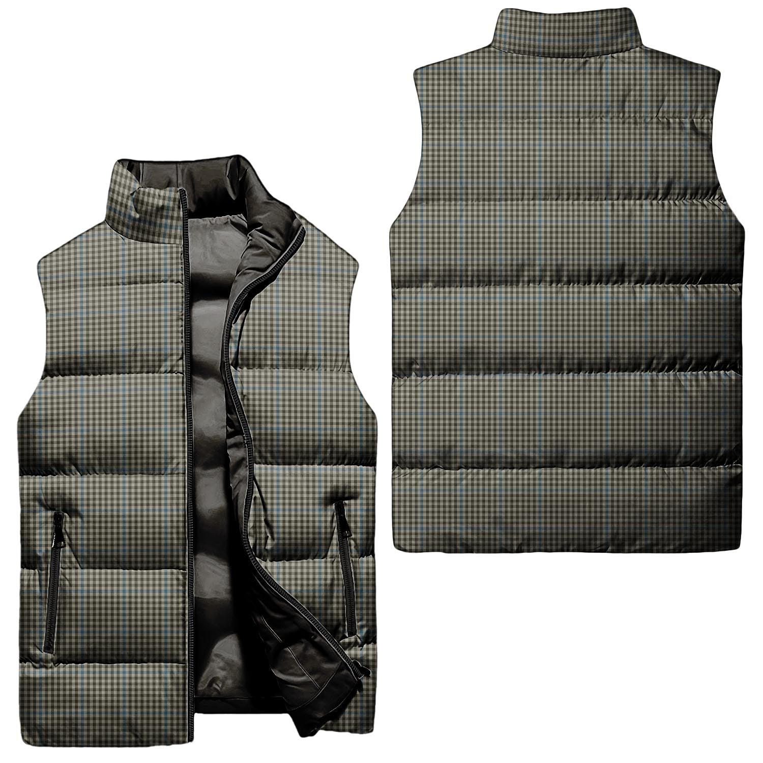 Haig Tartan Sleeveless Puffer Jacket Unisex - Tartanvibesclothing