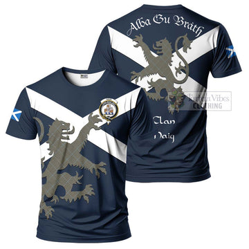 Haig Tartan Lion Rampant T-Shirt Proudly Display Your Heritage with Alba Gu Brath and Clan Name