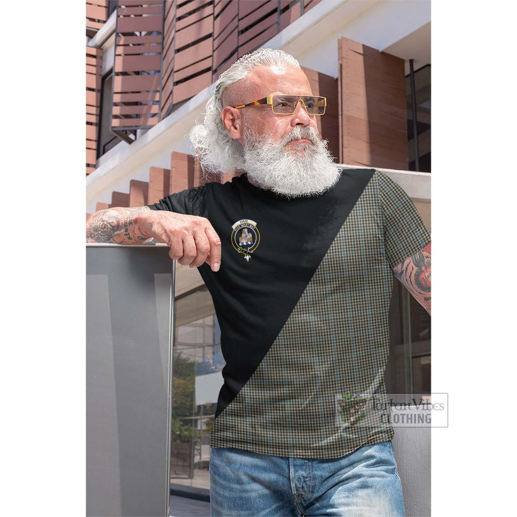 Tartan Vibes Clothing Haig Tartan Cotton T-shirt with Family Crest and Military Logo Style