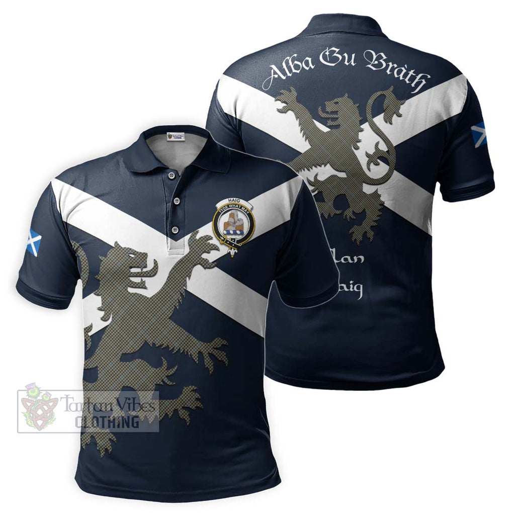 Tartan Vibes Clothing Haig Tartan Lion Rampant Polo Shirt – Proudly Display Your Heritage with Alba Gu Brath and Clan Name