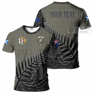 Haig Crest Tartan T-Shirt with New Zealand Silver Fern Half Style