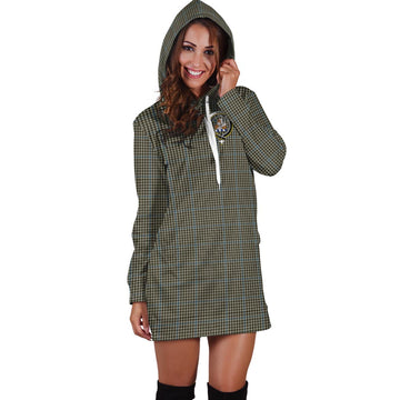 Haig Tartan Hoodie Dress with Family Crest