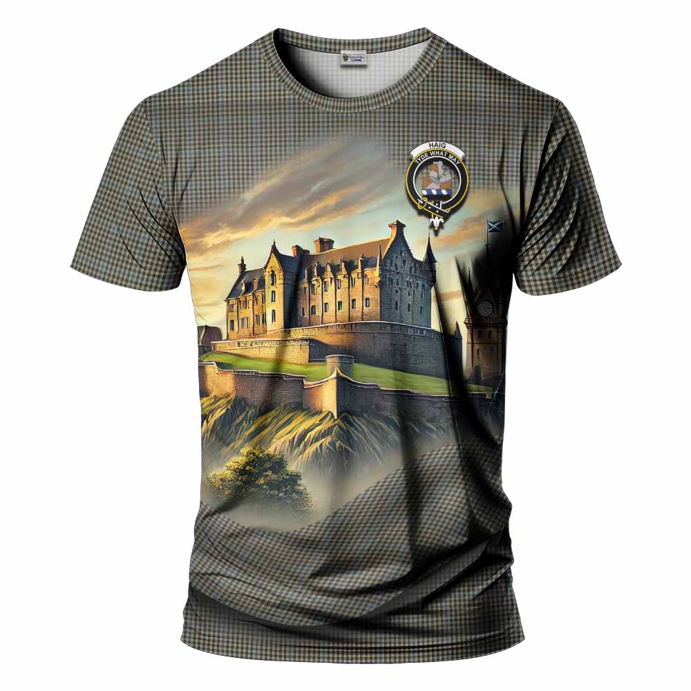 Haig Tartan Family Crest T-Shirt with Scottish Ancient Castle Style Kid's Shirt - Tartan Vibes Clothing