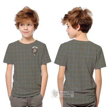 Haig Tartan Kid T-Shirt with Family Crest