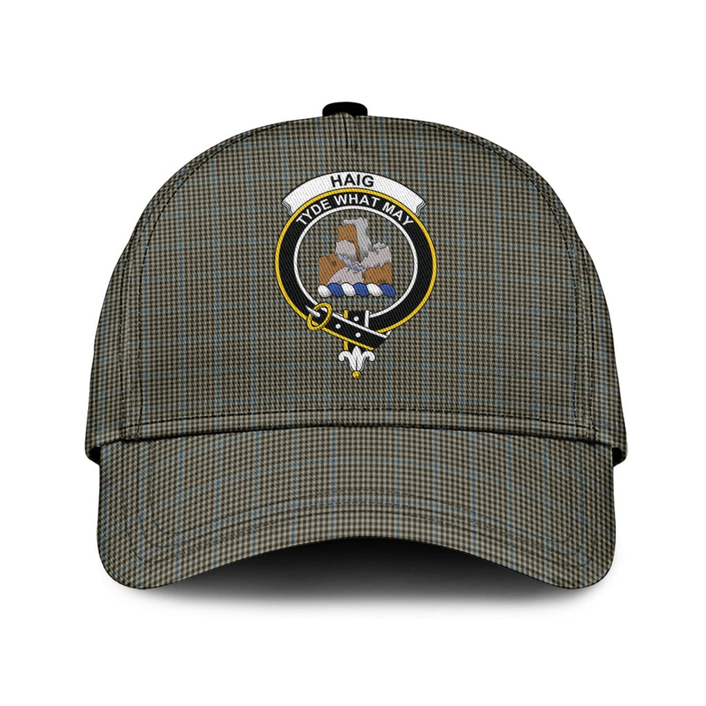 Haig Tartan Classic Cap with Family Crest Classic Cap Universal Fit - Tartan Vibes Clothing