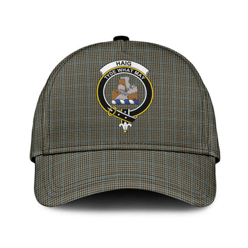 Haig Tartan Classic Cap with Family Crest