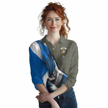 Haig Tartan Women's Casual Shirt with Family Crest Scotland Patriotic Style