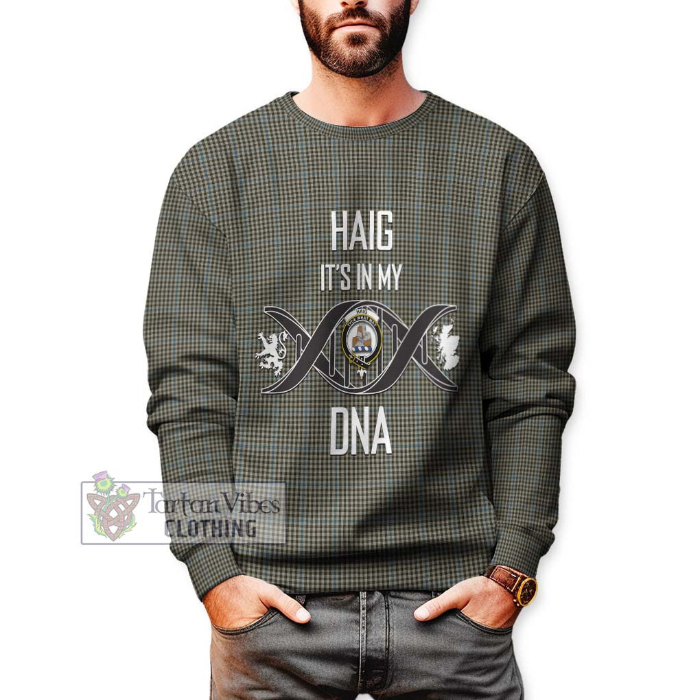 Haig Tartan Sweatshirt with Family Crest DNA In Me Style Unisex - Tartanvibesclothing Shop