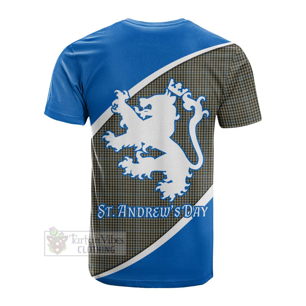 Tartan Vibes Clothing Haig Family Crest Tartan Cotton T-shirt Celebrate Saint Andrew's Day in Style