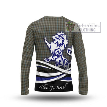 Haig Tartan Long Sleeve T-Shirt with Alba Gu Brath Regal Lion Emblem