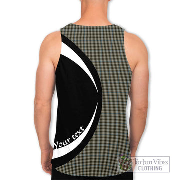 Haig Tartan Men's Tank Top with Family Crest Circle Style