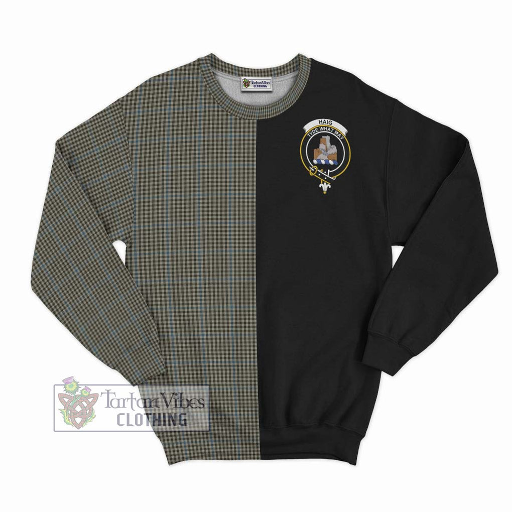 Haig Tartan Sweatshirt with Family Crest and Half Of Me Style - Tartanvibesclothing Shop