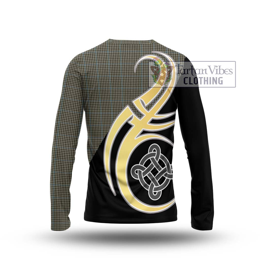 Haig Tartan Long Sleeve T-Shirt with Family Crest and Celtic Symbol Style - Tartan Vibes Clothing