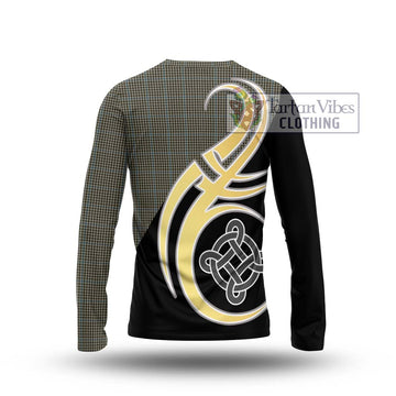 Haig Tartan Long Sleeve T-Shirt with Family Crest and Celtic Symbol Style