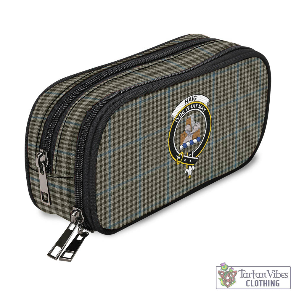 Tartan Vibes Clothing Haig Tartan Pen and Pencil Case with Family Crest