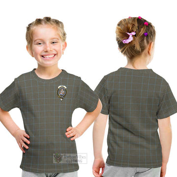 Haig Tartan Kid T-Shirt with Family Crest