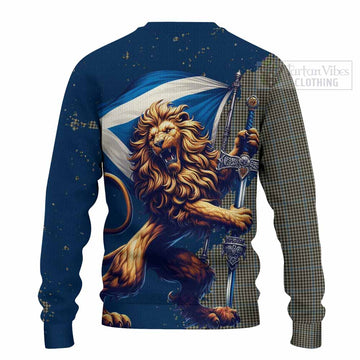 Haig Tartan Family Crest Knitted Sweater with Scottish Majestic Lion