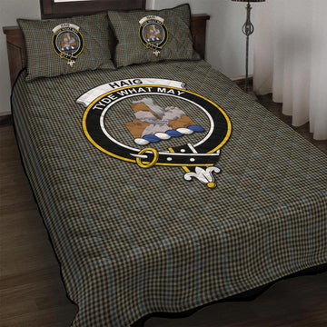 Haig Tartan Quilt Bed Set with Family Crest