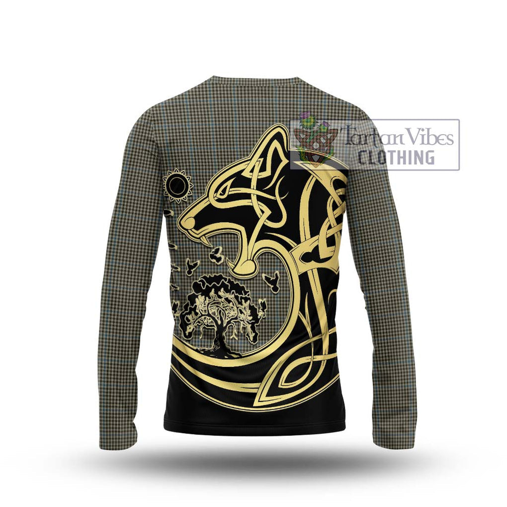 Haig Tartan Long Sleeve T-Shirt with Family Crest Celtic Wolf Style - Tartan Vibes Clothing