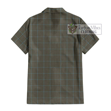 Haig Tartan Short Sleeve Button Shirt with Family Crest DNA In Me Style