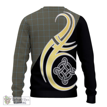 Haig Tartan Ugly Sweater with Family Crest and Celtic Symbol Style