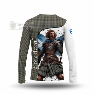 Haig Crest Tartan Long Sleeve T-Shirt Inspired by the Freedom of Scottish Warrior