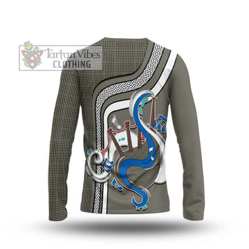 Haig Tartan Long Sleeve T-Shirt with Epic Bagpipe Style