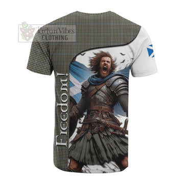 Haig Crest Tartan Cotton T-shirt Inspired by the Freedom of Scottish Warrior