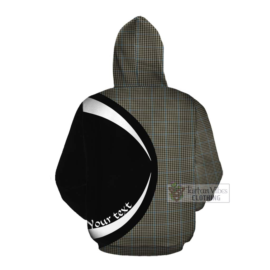 Tartan Vibes Clothing Haig Tartan Cotton Hoodie with Family Crest Circle Style