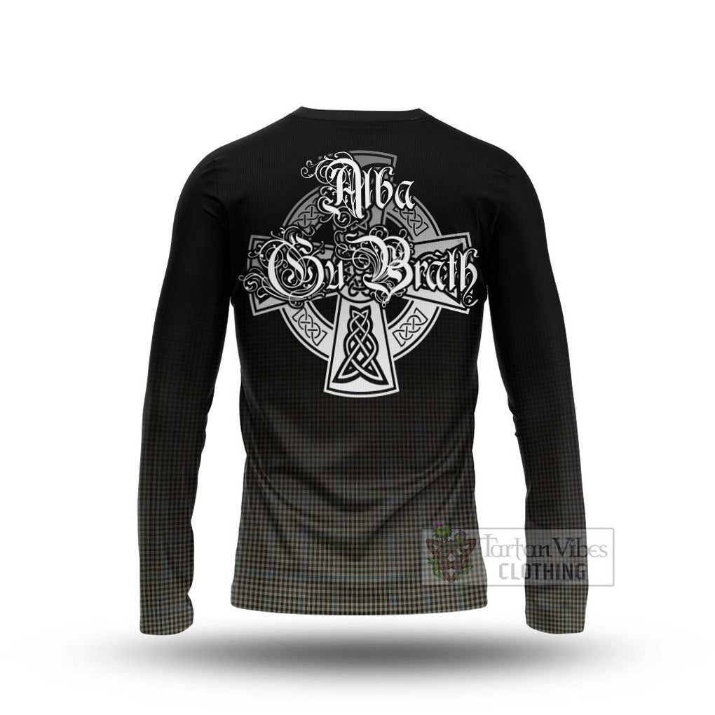 Tartan Vibes Clothing Haig Tartan Long Sleeve T-Shirt Featuring Alba Gu Brath Family Crest Celtic Inspired