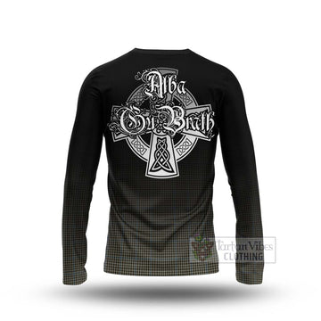 Haig Tartan Long Sleeve T-Shirt Featuring Alba Gu Brath Family Crest Celtic Inspired