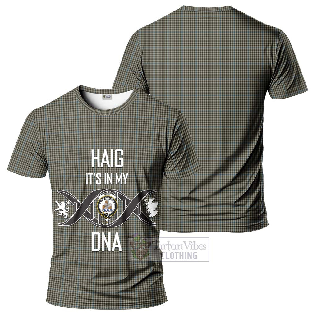 Haig Tartan T-Shirt with Family Crest DNA In Me Style - Tartan Vibes Clothing