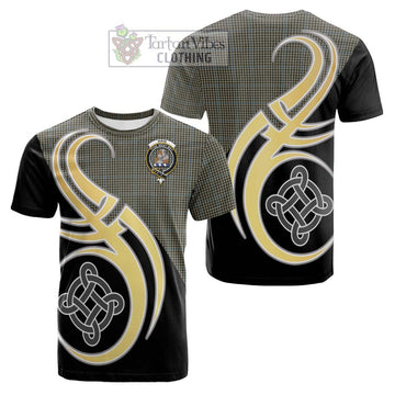 Haig Tartan Cotton T-shirt with Family Crest and Celtic Symbol Style