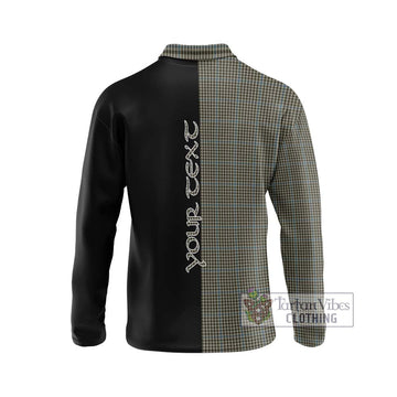 Haig Tartan Long Sleeve Polo Shirt with Family Crest and Half Of Me Style