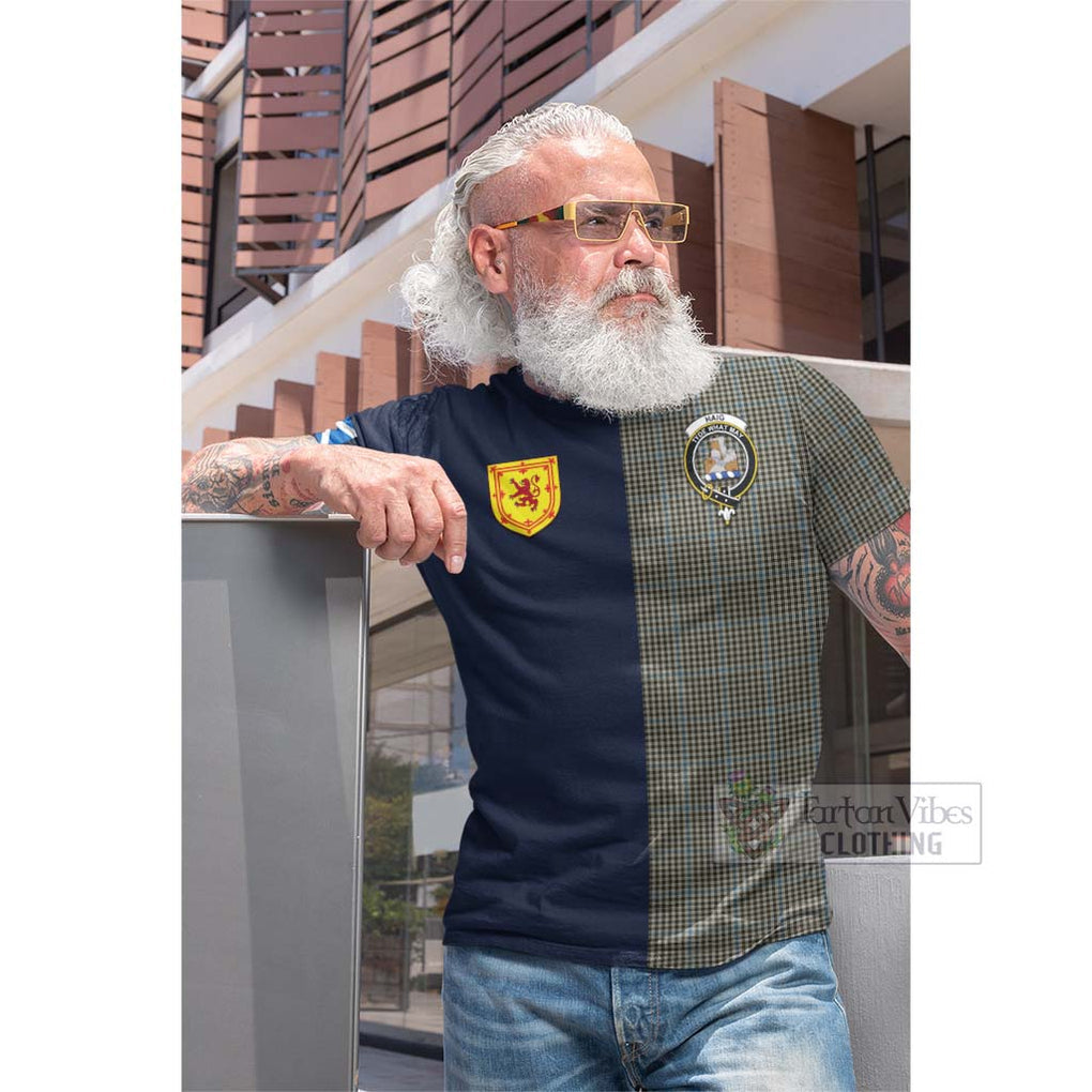 Tartan Vibes Clothing Haig Tartan Cotton T-shirt with Scottish Lion Royal Arm Half Style