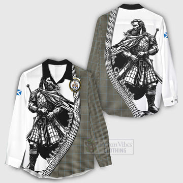 Haig Tartan Clan Crest Women's Casual Shirt with Highlander Warrior Celtic Style