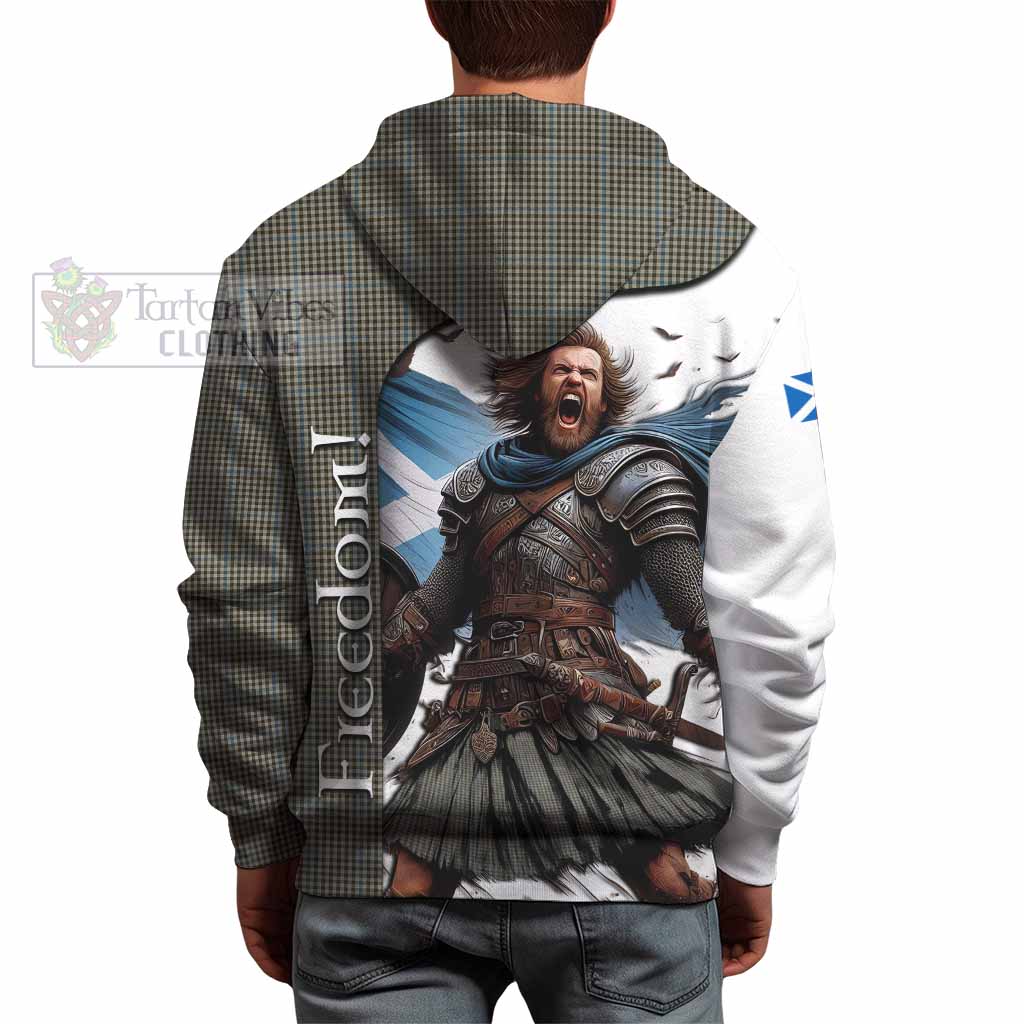 Tartan Vibes Clothing Haig Crest Tartan Hoodie Inspired by the Freedom of Scottish Warrior