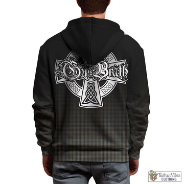 Haig Tartan Hoodie Featuring Alba Gu Brath Family Crest Celtic Inspired