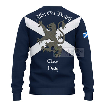 Haig Tartan Lion Rampant Ugly Sweater Proudly Display Your Heritage with Alba Gu Brath and Clan Name