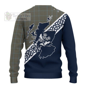 Haig Tartan Ugly Sweater Featuring Thistle and Scotland Map